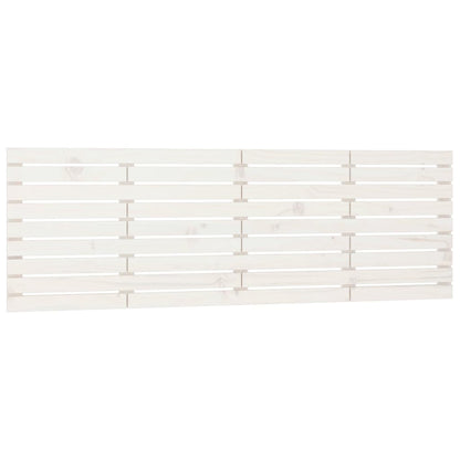Hoofdbord Wandmontage 66X3X63 Cm Massief Grenenhout 166 x 63 cm Wit