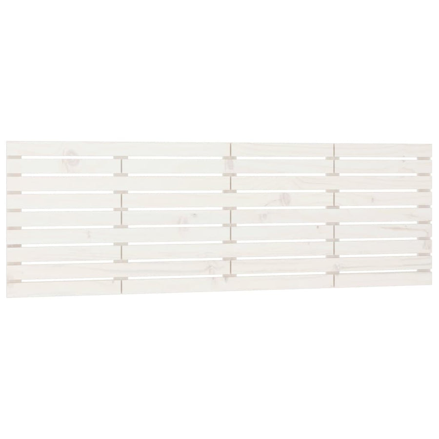 Hoofdbord Wandmontage 66X3X63 Cm Massief Grenenhout 166 x 63 cm Wit