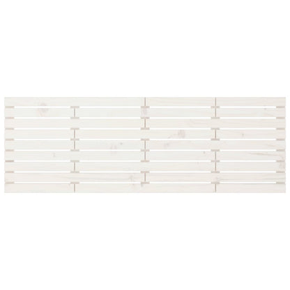 Hoofdbord Wandmontage 66X3X63 Cm Massief Grenenhout 166 x 63 cm Wit