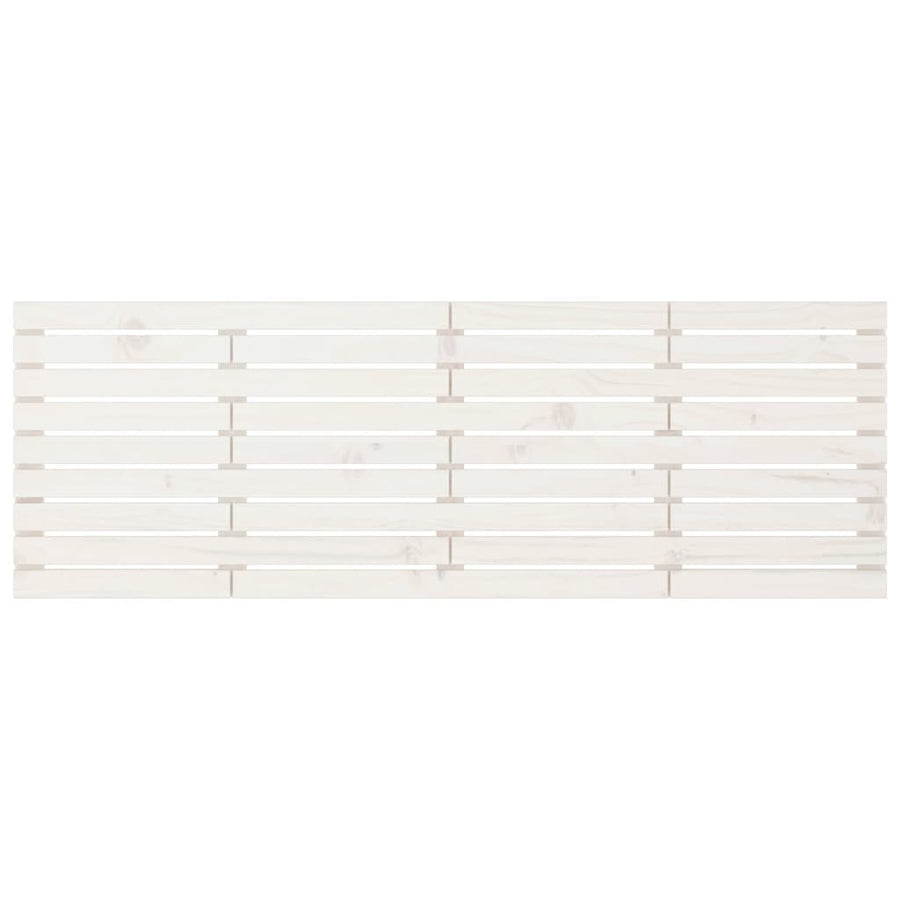 Hoofdbord Wandmontage 66X3X63 Cm Massief Grenenhout 166 x 63 cm Wit