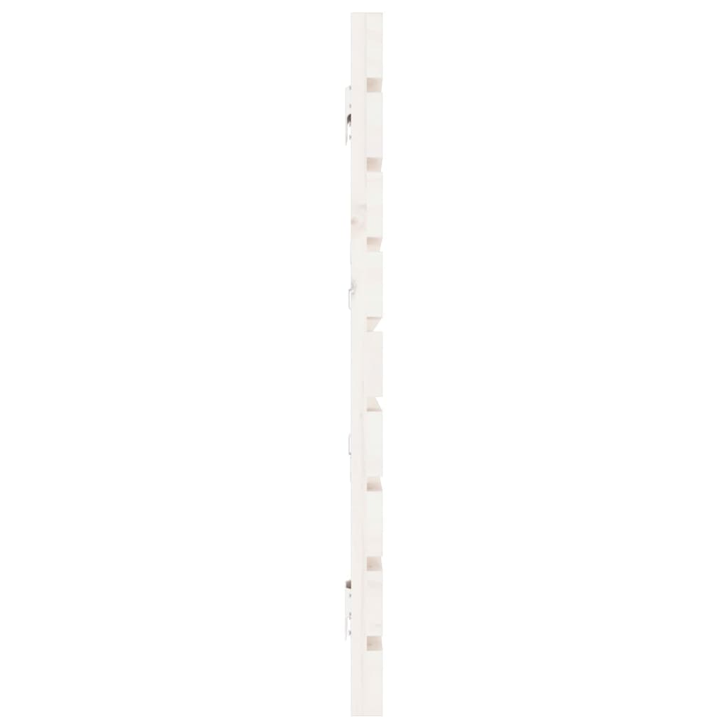 Hoofdbord Wandmontage 66X3X63 Cm Massief Grenenhout 166 x 63 cm Wit