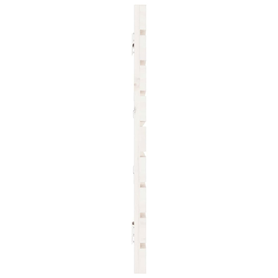 Hoofdbord Wandmontage 66X3X63 Cm Massief Grenenhout 166 x 63 cm Wit