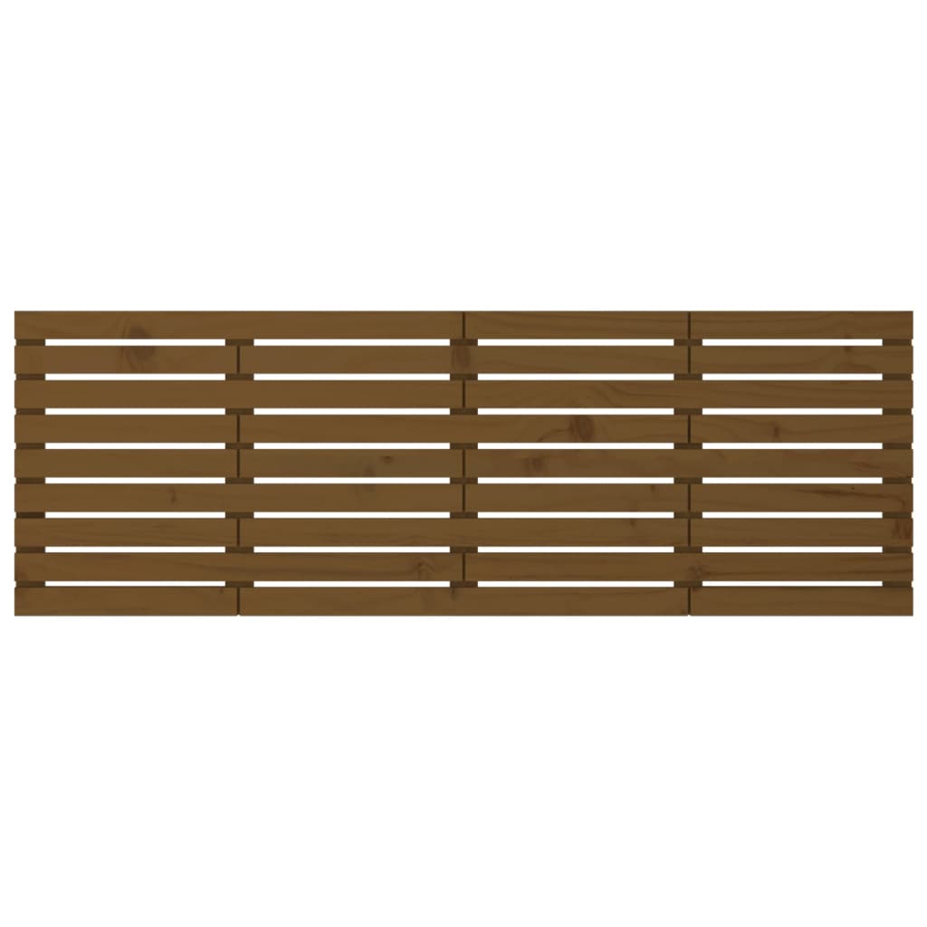 Hoofdbord Wandmontage 66X3X63 Cm Grenenhout 166 x 63 cm Honingbruin