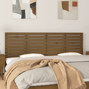 Hoofdbord wandmontage 166x63 cm massief grenenhout honingbruin