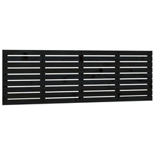 Hoofdbord Wandmontage 66X3X63 Cm Massief Grenenhout 166 x 63 cm Zwart
