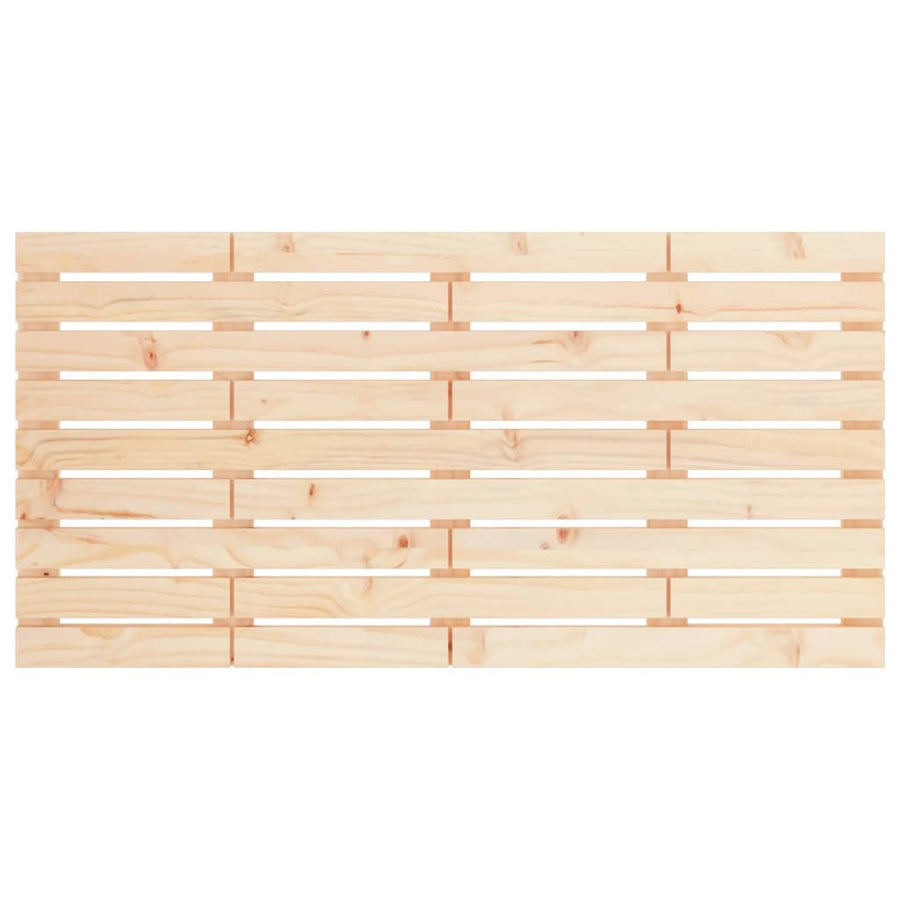 Hoofdbord Wandmontage 4X3X63 Cm Massief Grenenhout 141 x 63 cm Naturel