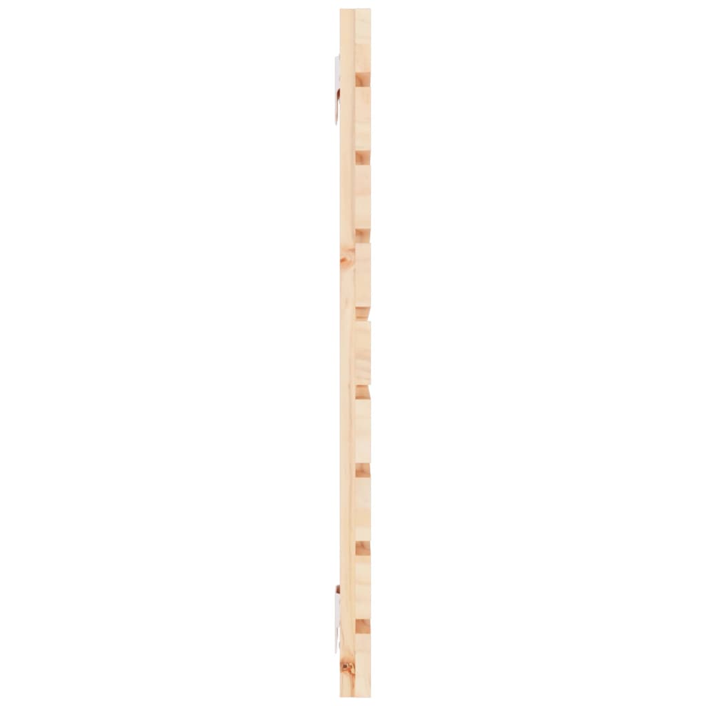 Hoofdbord Wandmontage 4X3X63 Cm Massief Grenenhout 141 x 63 cm Naturel