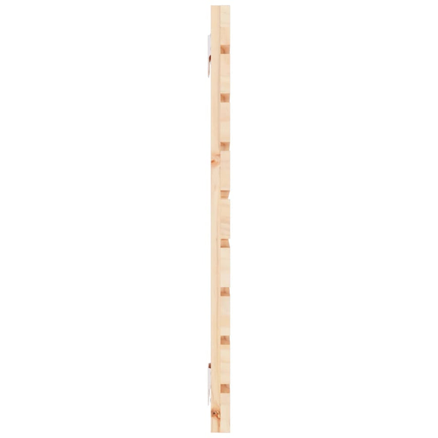 Hoofdbord Wandmontage 4X3X63 Cm Massief Grenenhout 141 x 63 cm Naturel