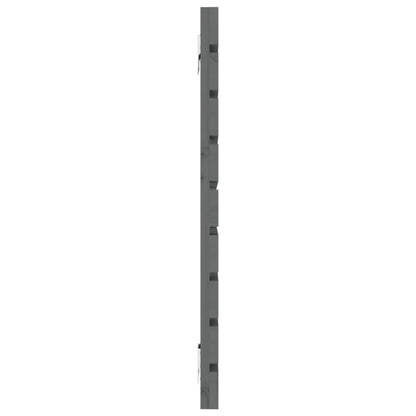 Hoofdbord Wandmontage 4X3X63 Cm Massief Grenenhout 141 x 63 cm Grijs