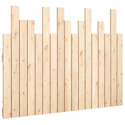 Hoofdbord Wandmontage 108X3X80 Cm Massief Grenenhout 108 x 80 cm Naturel
