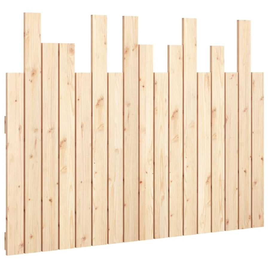 Hoofdbord Wandmontage 108X3X80 Cm Massief Grenenhout 108 x 80 cm Naturel