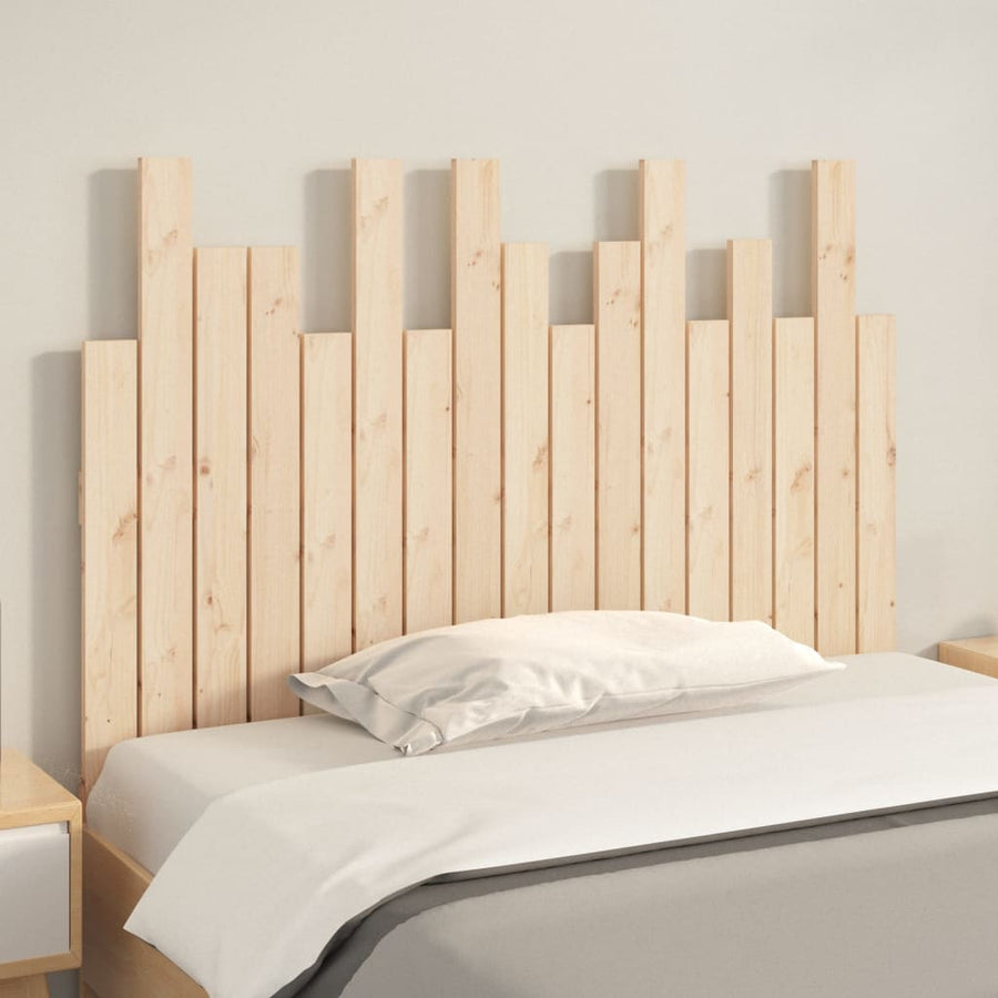 Hoofdbord Wandmontage 108X3X80 Cm Massief Grenenhout 108 x 80 cm Naturel