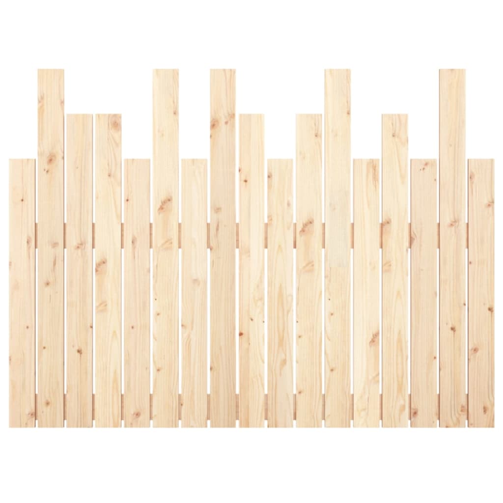 Hoofdbord Wandmontage 108X3X80 Cm Massief Grenenhout 108 x 80 cm Naturel