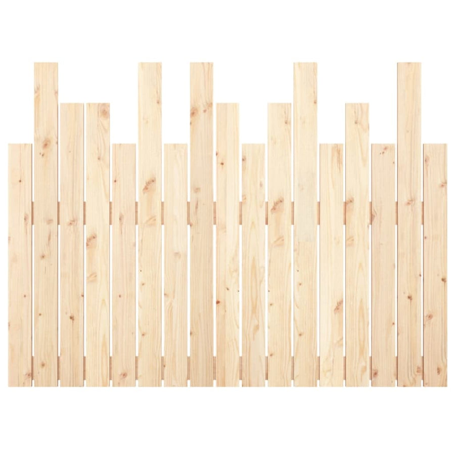 Hoofdbord Wandmontage 108X3X80 Cm Massief Grenenhout 108 x 80 cm Naturel