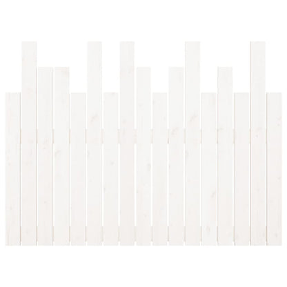 Hoofdbord wandmontage 108x3x80 cm massief grenenhout wit