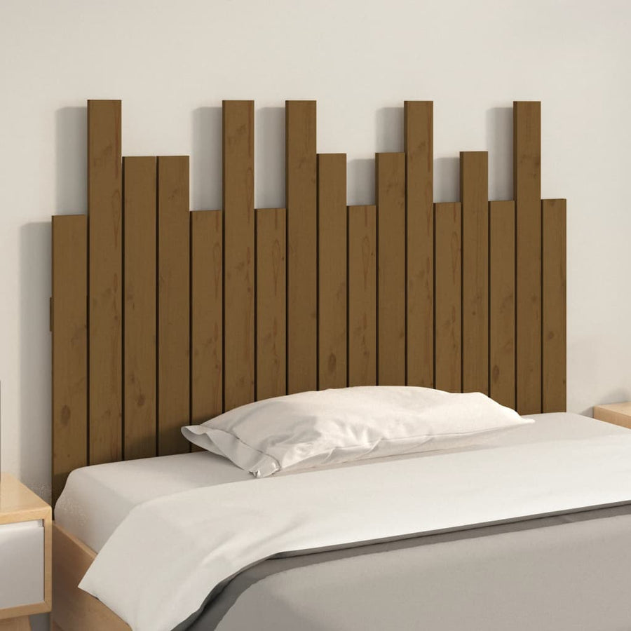 Hoofdbord Wandmontage 108X3X80 Cm Grenenhout Honingbruin