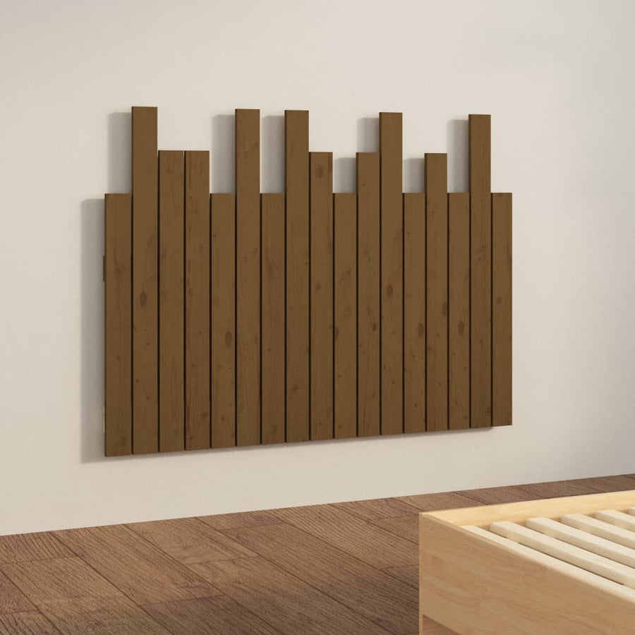 Hoofdbord Wandmontage 108X3X80 Cm Grenenhout Honingbruin