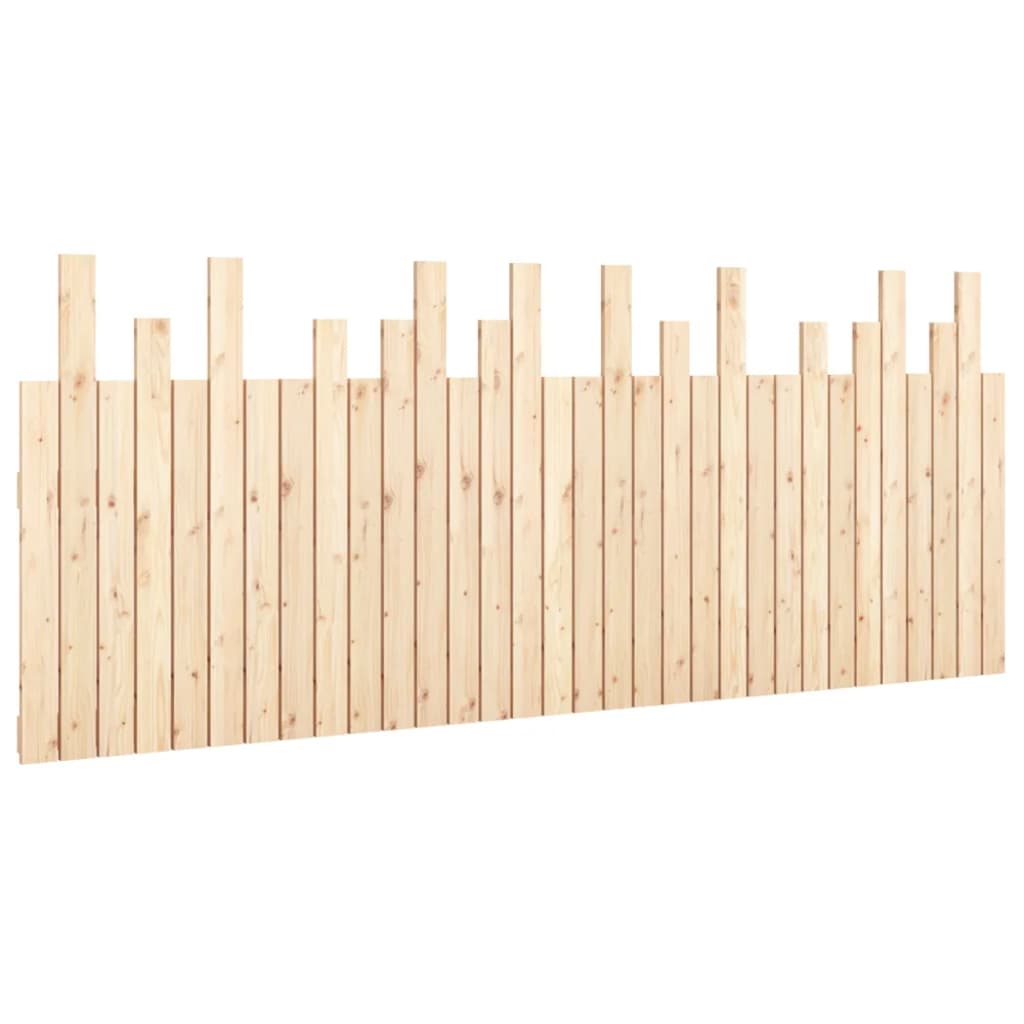Hoofdbord Wandmontage 204X3X80 Cm Massief Grenenhout 1 204 x 80 cm Naturel