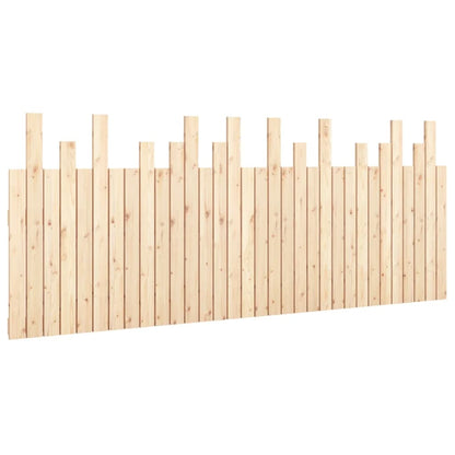 Hoofdbord Wandmontage 204X3X80 Cm Massief Grenenhout 1 204 x 80 cm Naturel