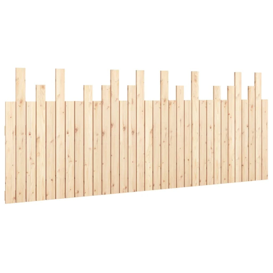 Hoofdbord Wandmontage 204X3X80 Cm Massief Grenenhout 1 204 x 80 cm Naturel