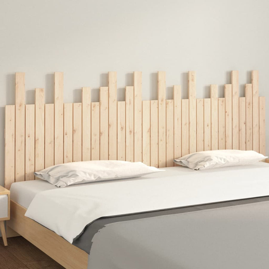 Hoofdbord Wandmontage 204X3X80 Cm Massief Grenenhout 1 204 x 80 cm Naturel