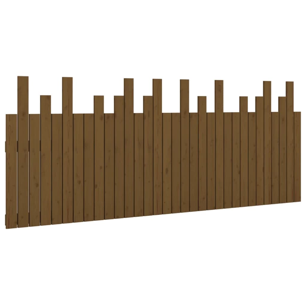 Hoofdbord Wandmontage 204X3X80 Cm Grenenhout Honingbruin