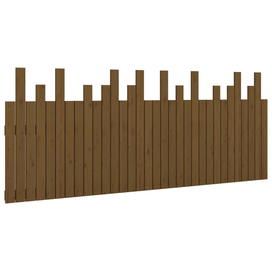 Hoofdbord Wandmontage 204X3X80 Cm Grenenhout Honingbruin
