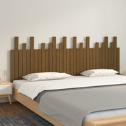 Hoofdbord wandmontage 204x3x80 cm massief grenenhout honingbruin