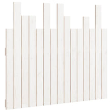 Hoofdbord Wandmontage 95,5X3X80 Cm Massief Grenenhout Wit