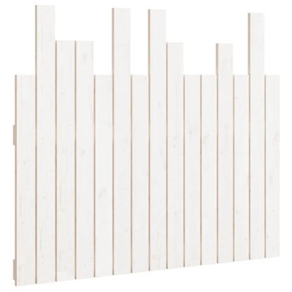 Hoofdbord Wandmontage 95,5X3X80 Cm Massief Grenenhout Wit