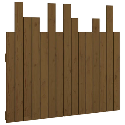 Hoofdbord Wandmontage 95,5X3X80 Cm Grenenhout Honingbruin