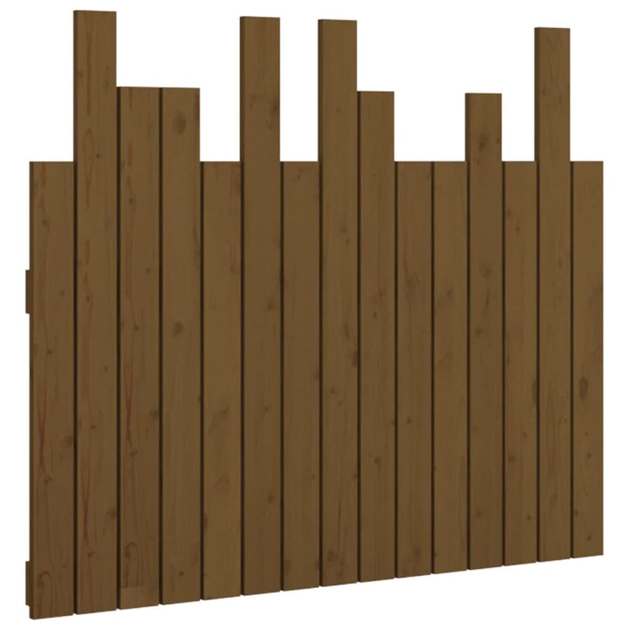 Hoofdbord Wandmontage 95,5X3X80 Cm Grenenhout Honingbruin
