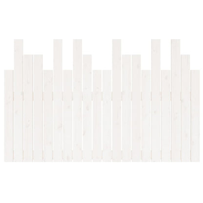 Hoofdbord Wandmontage 127,5X3X80 Cm Massief Grenenhout Wit