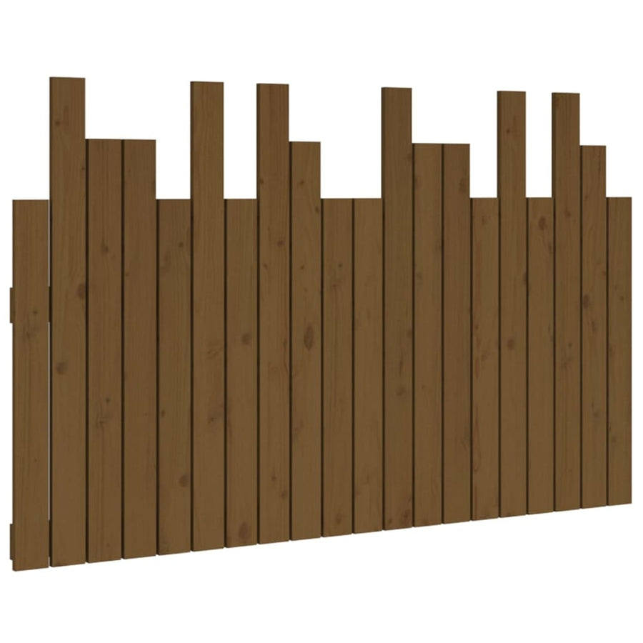 Hoofdbord Wandmontage 127,5X3X80 Cm Grenenhout Honingbruin