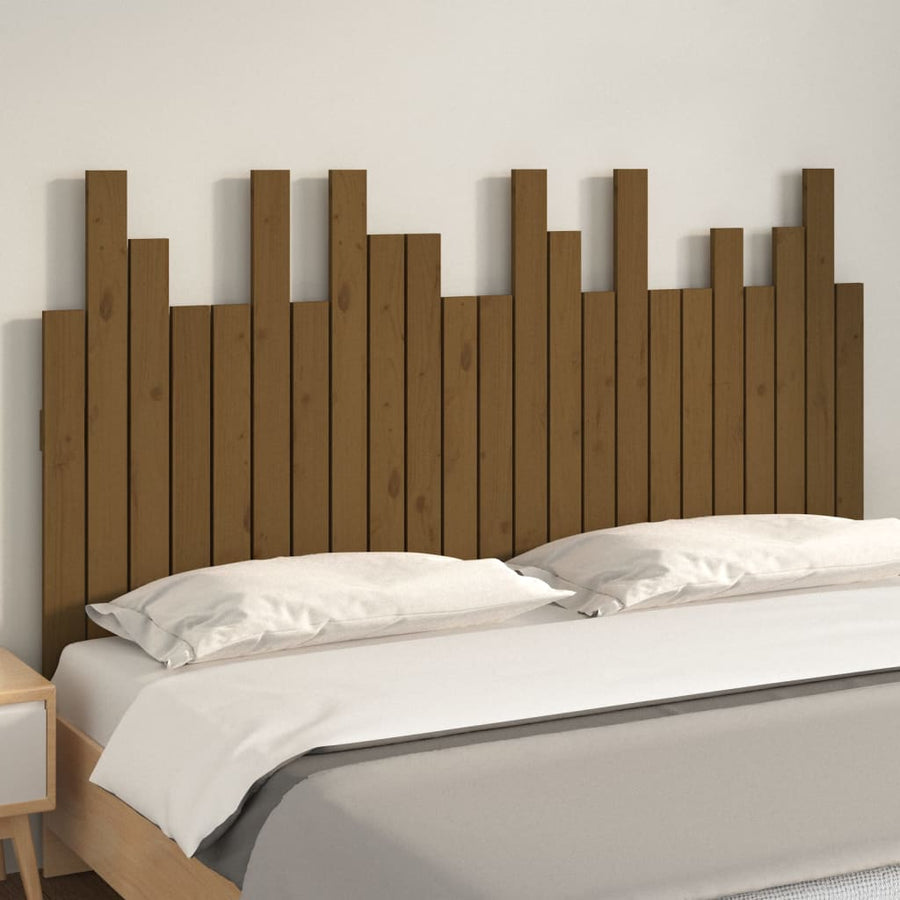 Hoofdbord Wandmontage 146,5X3X80 Cm Grenenhout 146.5 x 80 cm
