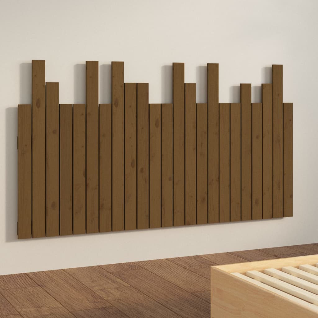 Hoofdbord Wandmontage 146,5X3X80 Cm Grenenhout 146.5 x 80 cm