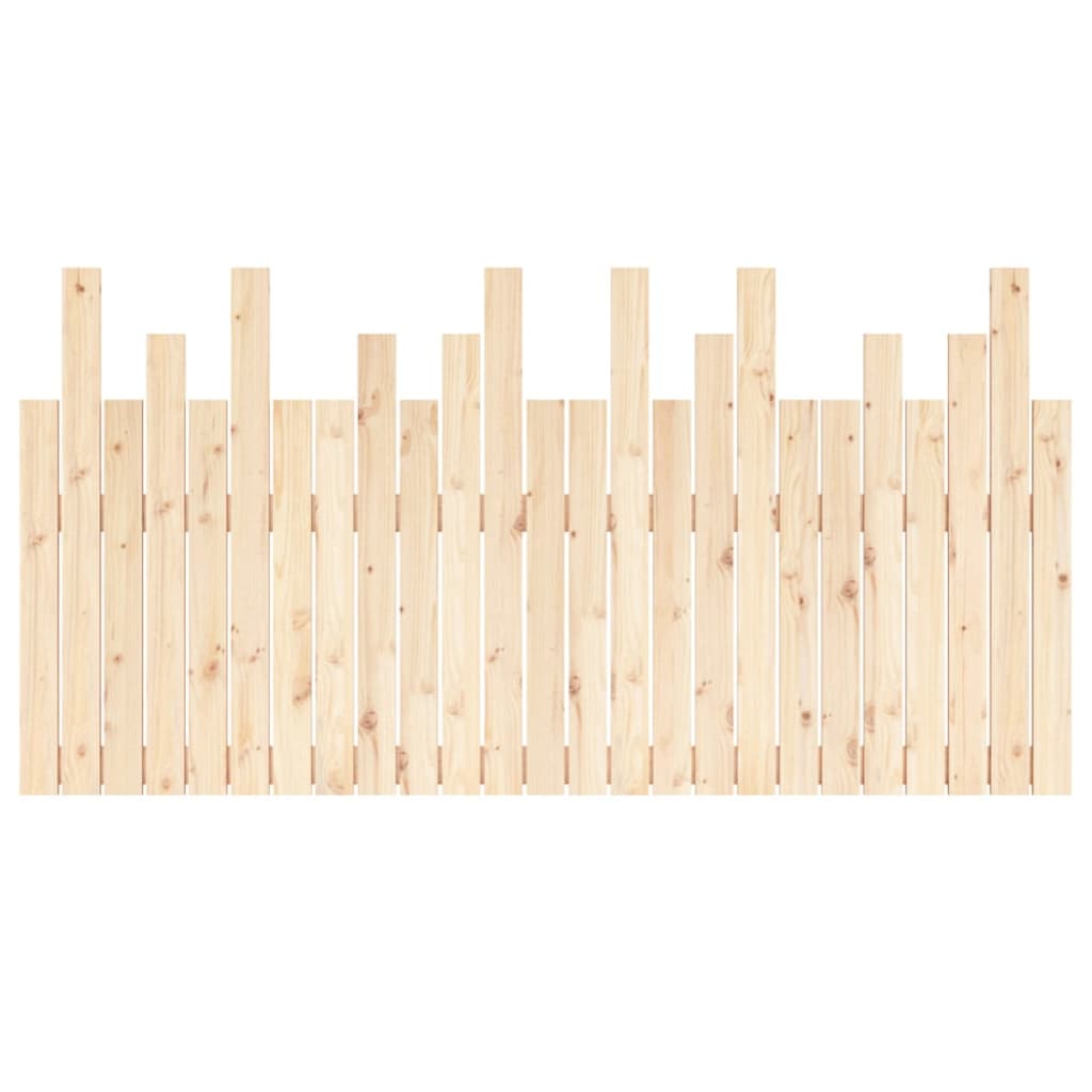 Hoofdbord Wandmontage 159,5X3X80 Cm Massief Grenenhout 159.5 x 80 cm Naturel