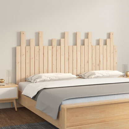 Hoofdbord Wandmontage 159,5X3X80 Cm Massief Grenenhout 159.5 x 80 cm Naturel