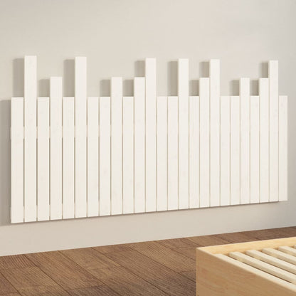 Hoofdbord Wandmontage 59,5X3X80 Cm Massief Grenenhout 159.5 x 80 cm Wit