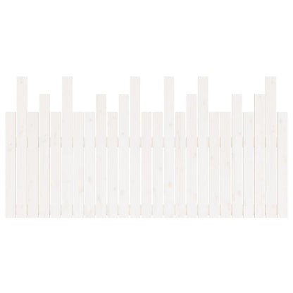 Hoofdbord Wandmontage 59,5X3X80 Cm Massief Grenenhout 159.5 x 80 cm Wit