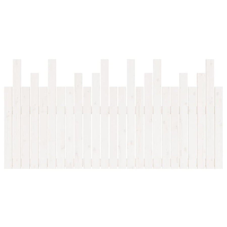 Hoofdbord Wandmontage 59,5X3X80 Cm Massief Grenenhout 159.5 x 80 cm Wit