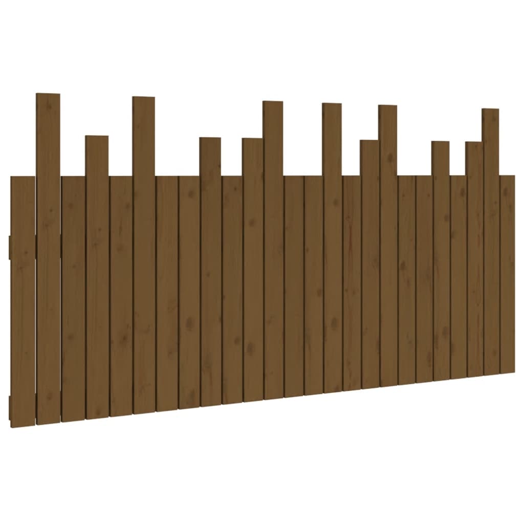 Hoofdbord Wandmontage 159,5X3X80 Cm Grenenhout Honingbruin