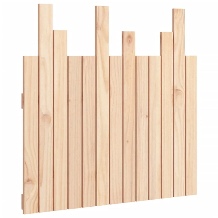 Hoofdbord Wandmontage 82,5X3X80 Cm Massief Grenenhout 1 82.5 x 80 cm Naturel