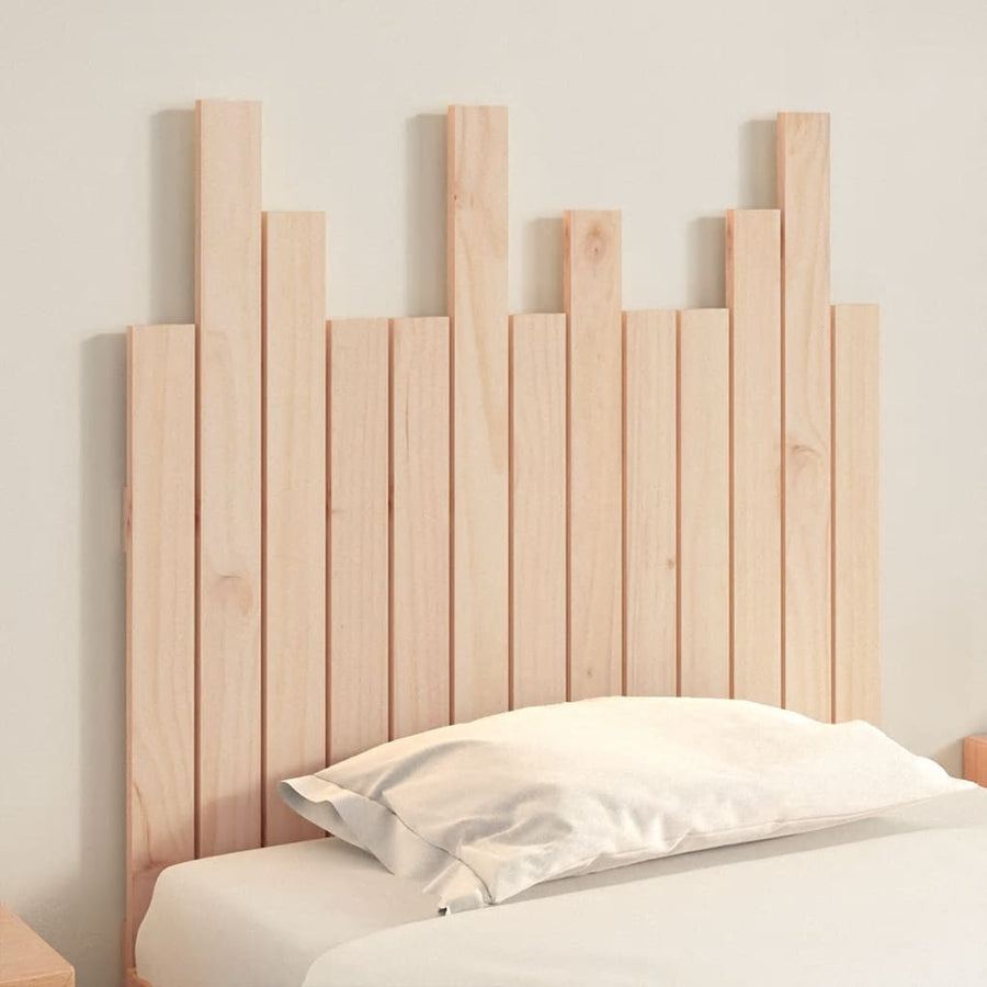 Hoofdbord Wandmontage 82,5X3X80 Cm Massief Grenenhout 1 82.5 x 80 cm Naturel