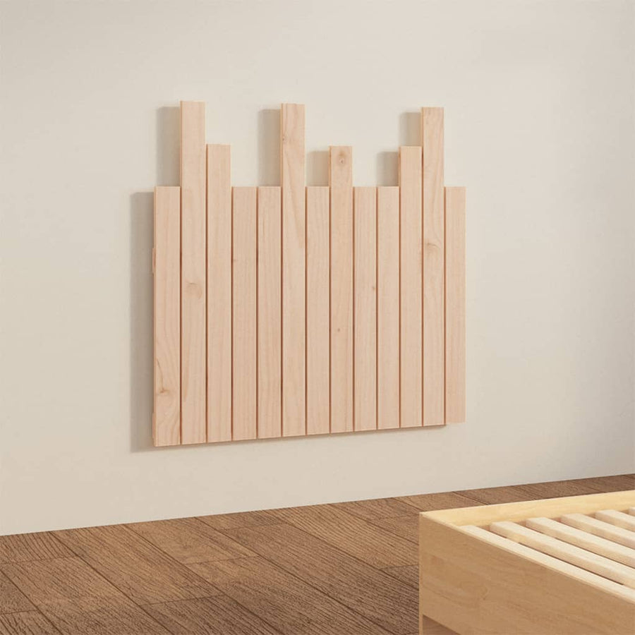 Hoofdbord Wandmontage 82,5X3X80 Cm Massief Grenenhout 1 82.5 x 80 cm Naturel