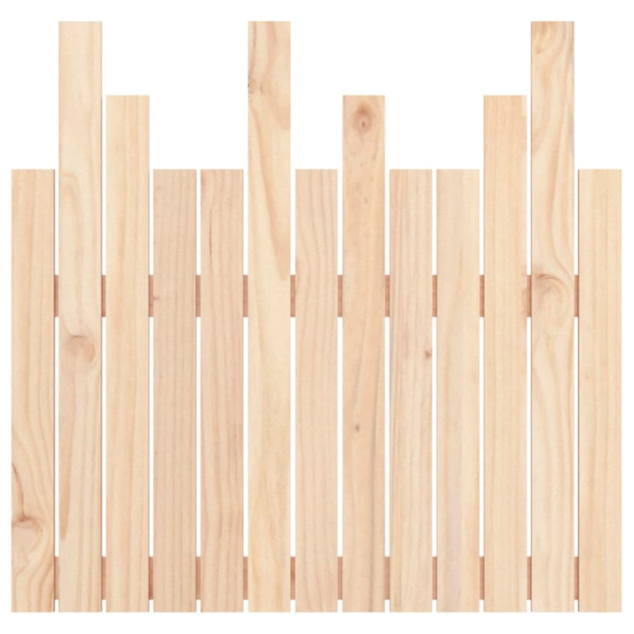 Hoofdbord Wandmontage 82,5X3X80 Cm Massief Grenenhout 1 82.5 x 80 cm Naturel