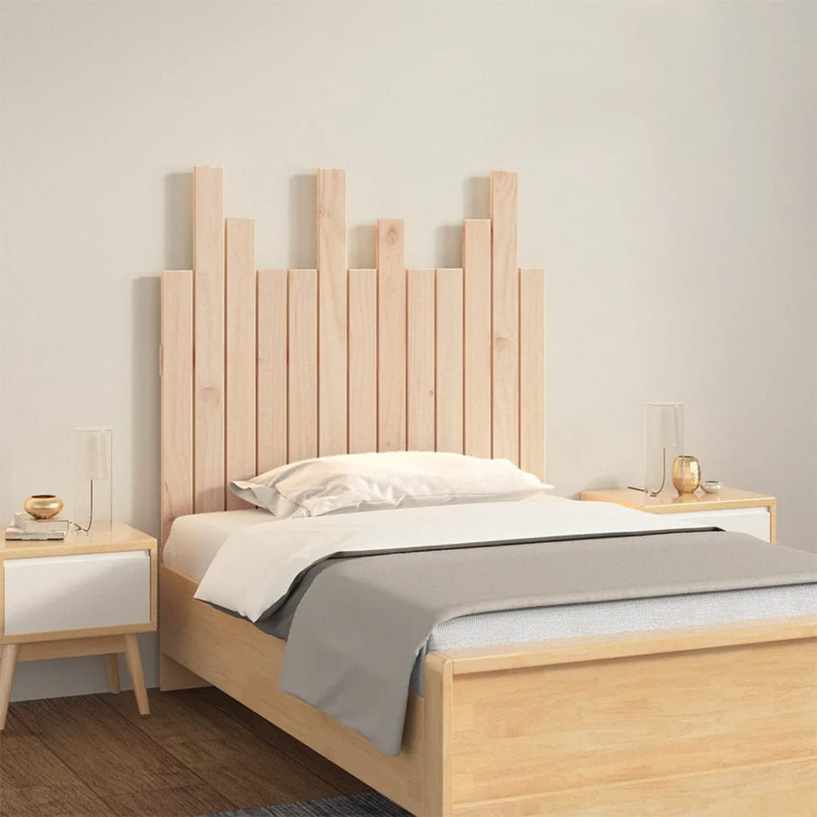 Hoofdbord Wandmontage 82,5X3X80 Cm Massief Grenenhout 1 82.5 x 80 cm Naturel