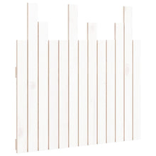 Hoofdbord wandmontage 82,5x3x80 cm massief grenenhout wit