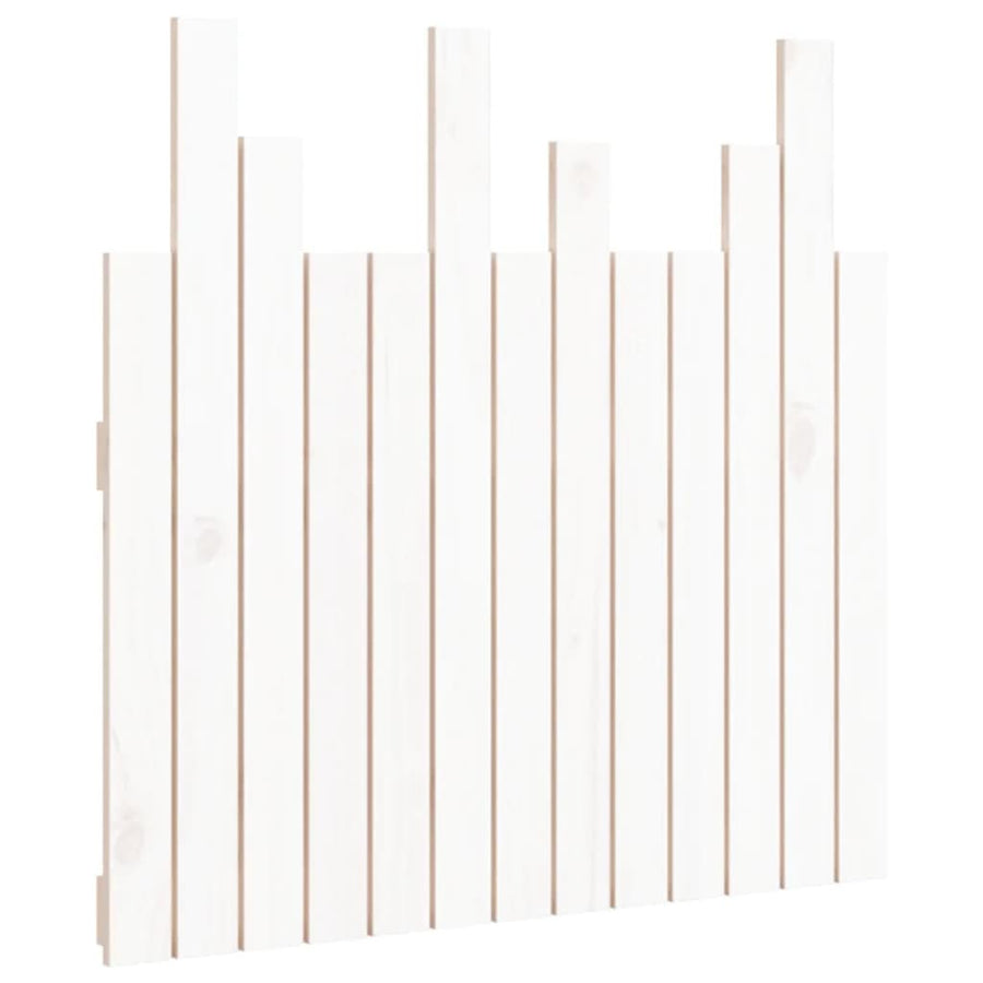Hoofdbord wandmontage 82,5x3x80 cm massief grenenhout wit