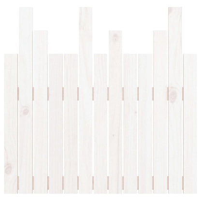 Hoofdbord wandmontage 82,5x3x80 cm massief grenenhout wit